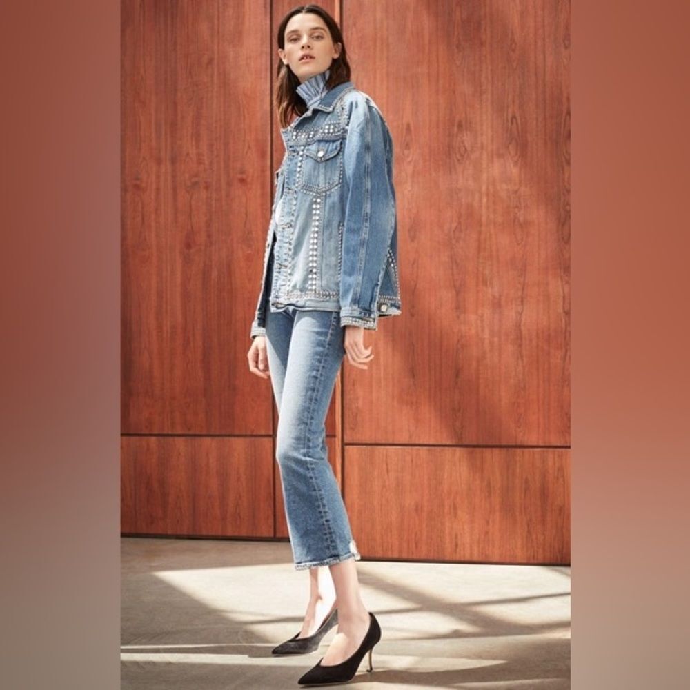 FRAME Le Crop Mini Boot Cut Jeans | Medium Wash Elmont | Size 26